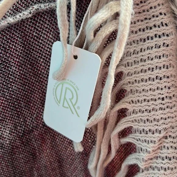 🆕Tartan Plaid V-Shape Poncho W/Faux Fur & Fringe Trim - Picture 9 of 12